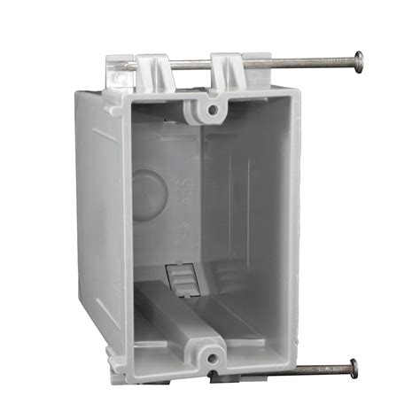 1 gang 22cu electrical box|Cantex EZ Box New Work 22 cu in Rectangle PVC 1 gang Switch .